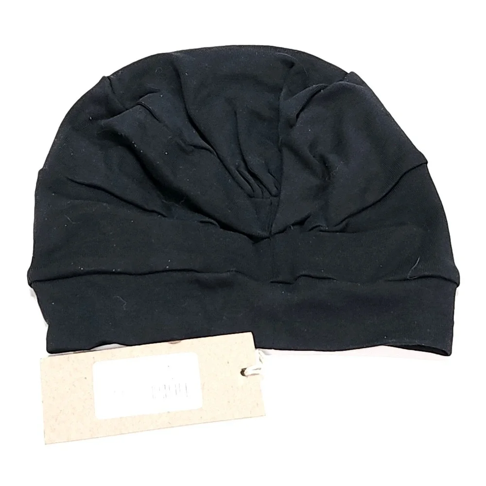 Cardani Trinity Turban Women OS Black NEW Organic Cotton Headcover TU-12436-4712